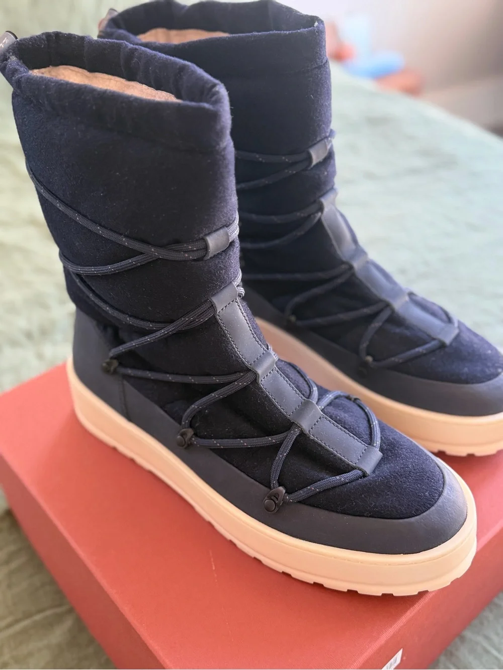 LORO PIANA Men's Snow Wander Quilted Boots